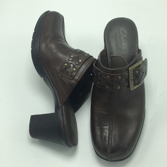 Clarks Bendables Brown Mule Clogs, Size 6 - Picture 4 of 6